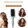 New Brush for Curly Hair, Curly Hair Brush, Curling Brush, Applicable Comb for Combing Curly Hair for Women and Men (Grey)