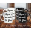PixiDoodle Happiness Cosmetics Makeup Artist Coffee Mug (11 oz, Black)