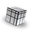 AMAZA Mirror Speed Magic Cube 3X3 Puzzle 3x3x3 Speed Cube QiYi Toys 3x3 Speed Cube Magic Puzzle Cube for Children and Adults Silver