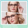 LianSan Bifocal Reading Glasses for Women with Spring Hinge Ladies Stylish Top Clear Blue Light Blocking Readers,12031 B-TTPK 1.50