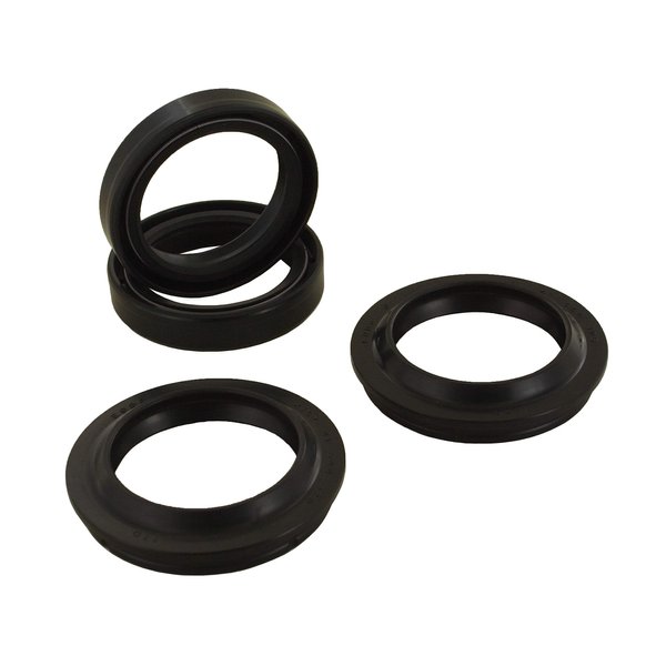 New HQ Powersports Fork Oil Seals Compatible With/Replacement For Honda CMX300 300cc 2017-2018, CMX300 ABS 300cc 2017-2018, CB400F 400cc 1989-1990, Kawasaki ZX600 ZX-6R 600cc 2007-2012 Motorcycles
