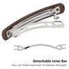 ATODEN Hair Clips 4Pcs Hair Barrettes for Thin Fine Hair Neutral Flat Hair Clips Hair Pins Matte French Barrette Hair Clips for Short Medium Hair Accessories for Women Girls Beige Khaki Brown Black