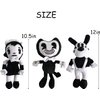 3pcs Anime Plush Toys Bendy Doll Cute Game Horror Plush Soft Stuffed Animals Plush Toys for Kids and Game Fans