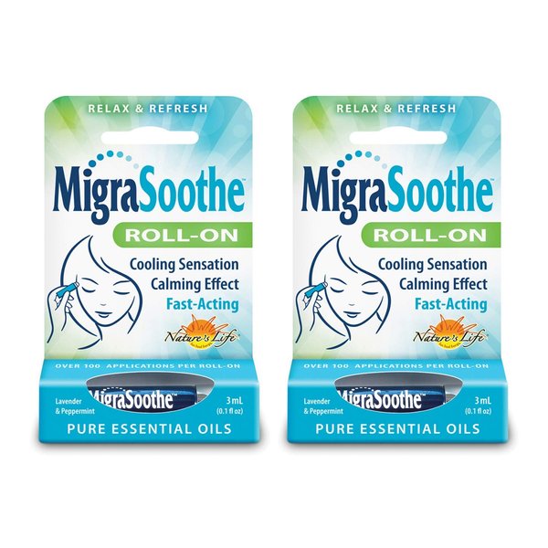 Health From the Sun MigraSoothe | Cool & Refreshing Effect| Essential Oil Roll-On Stick | 2 Pack