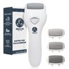 SoleLux Electric Callus Remover for Foot, Electric Foot Scrubber Dead Skin Remover for Foot Care with 3 Rollers, Waterproof 60mAh Rechargeable Foot Callus Remover for Hard Cracked Dry Dead Skin