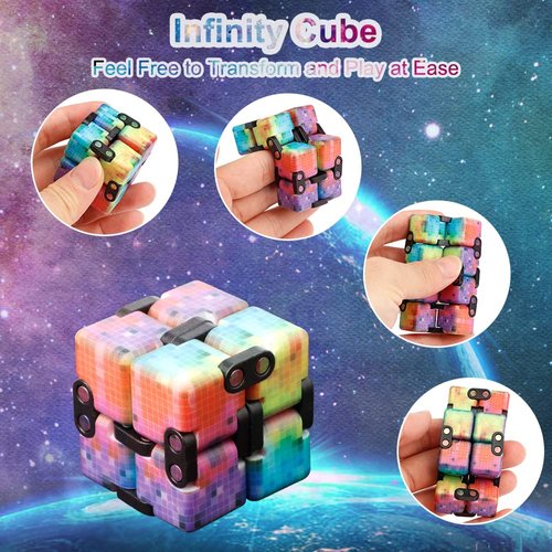 Cool Fidget Spinners Pack Toys Set Gifts for Kids Adults, Finger Fidget Magnetic Rings Gear, Hand Spinner Metal, Hematit Science Kit Magnets, Stress Relief Anti Anxiety ADHD Autism Party Favors