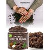 100% Natural Arabica Coffee Scrub with Organic Coffee & Shea Butter - Best body scrub 10 oz