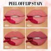 DAGEDA 2 Colors Peel Off Lip Liner Stain Set, Tattoo Color Lip Tint Stain, Long Lasting and Waterproof Lip Stain Peel off Lip Makeup,Peel Off Lip Liner with Natural Matte Finish (03+05)