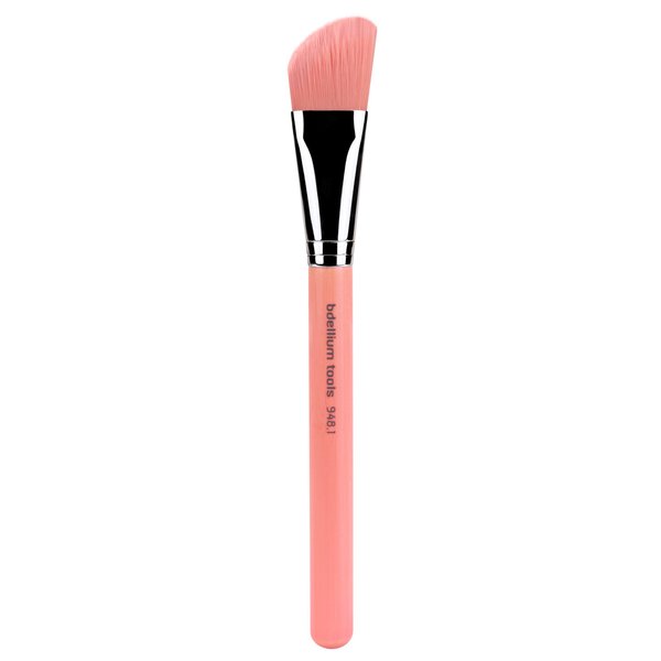 Bdellium Tools Professional Makeup Brush Pink Bambu Series - 948.1 Slanted Foundation