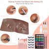 Makeup Practice Face Board, 3D Realistic Practice Makeup Face Set, Makeup Mannequin Face with Makeup Kit for Professional Makeup Artists Students and Beginners to Practice Eyes Eyeshadow Makeup