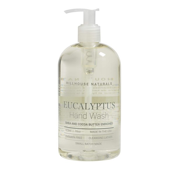 Hillhouse Naturals 16oz. Eucalyptus hand wash. With notes of spearmint, eucalyptus, rosemary and our special floral blend. Made in the USA