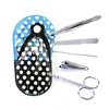 Fun Polka Dot Flip Flop Manicure Kit - Set of 4