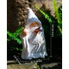 Karoter Middle Finger Figurine Decorations, Naughty Smoking Wizard Gnome, 5.9 Inch , Garden Statue Outdoor, Funny Figurine for Lawn Yard Balcony Porch Patio Home Ornaments Outdoor