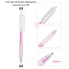 Pink Eyebrow Press in core Microblading Marker Pens, TgoBeauty 2pcs Skin Marker Pen Eyebrow Makeup Position Mapping Mark Tools Eyebrow Mapping Pen Stencil with 4 replacement refills (Pink)