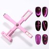 GAOY 5-in-1 Nail Magnet for Cat Eye Gel Polish Multi-Function 9D Nail Art Magnetic Stick Tool Nail Art DIY Manicure Home&Salon Use, Pink