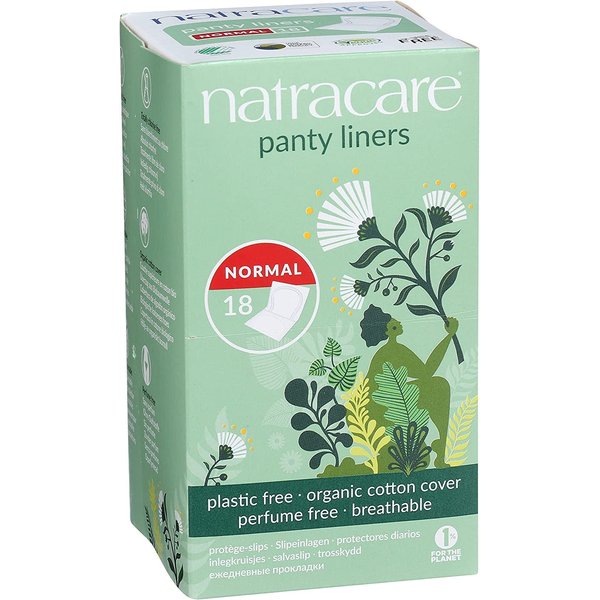 Natracare Panty Liner, Normal, Wrapped, 18 ct - 3 Pack