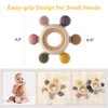 Baby Teething Toys for 0-6 6-12 Months, BPA Free Baby Teether Sensory Toys for Babies 0 3 6 9 12 18 Months, Newborn Infant Toys Gifts for 1 One Year Old Baby Boys Girls