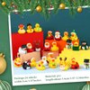 Charniol 24 Pcs Christmas Rubber Duck 2 Inch Mini Ducking Toy 24 Boys Girls Float Bath Xmas Decoration Gift for Ducking Baby Showers Birthday Party Favors
