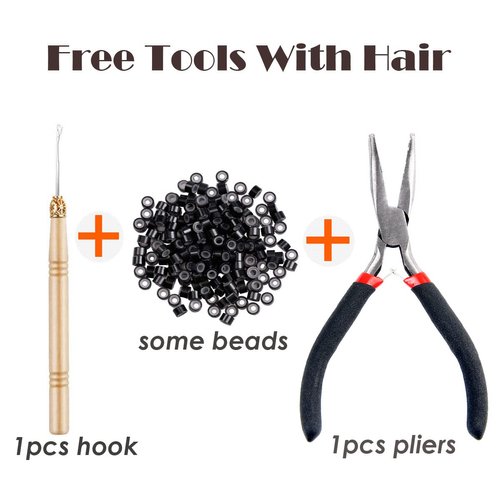 Vieuinaux Rainbow Highlights Hair Extensions, 10 Strands/lot Colored I Tip Human Hair Extension For Women Girls Gift Cosplay Dress Up Party Feather Hair Extensions With Micro Beads And Pulling Needle And Pliers (20INCH, Purple)