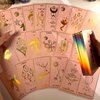 CRAFTERIAN Mistyc Minimalistic Tarot Cards with Rainbow Foil 78 Tarot Deck with Gold Edges, for Beginners and Experts with Guide Book. (Pink)