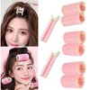 8PCS Volumizing Hair Clips Jumbo Hair Curlers Rollers with Clips Instant Hair Volumizing Clips for Women 3 Sizes Self Grip Hair Roller for Long Medium Short Thick Thin Hair(Pink)