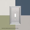 Franklin Brass Classic Beaded Wall Plate, Stain Nickel Double Decorator Outlet Cover, 1-Pack, W35061-SN-C