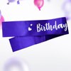 Generic Birthday Girl Sash, Birthday Sash for Girls, Birthday Girl Sash for Women, Birthday Gifts for Women, Purple and Silver Birthday Party Decorations and Supplies