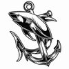 Dopetattoo 6 sheets Temporary Tattoos Anchors Shark Steering Wheel for Men Temporary tattoo for Sailor Neck Arm Chest for Woman