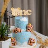 Bear One Wood Cake Topper, Woodland Theme First Birthday, Bear One Birthday Decoration, Animal Theme Wood Cake Topper, Baby'S First Birthday, Boys Girls First Birthday Party Decorations Supplies