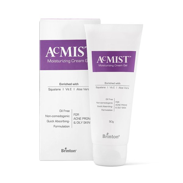 Brinton AcMist Moisturizing Cream Gel for Acne Prone and Oily Skin, Skin Cream, Moisture Cream, Moisturizing Cream, Dry Skin Cream, Skin Care Cream, 50 g