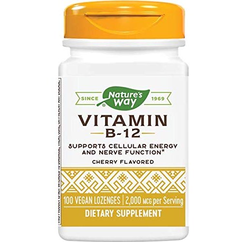 Nature's Way Vitamin B12 Lozenge, 100 Count (2 Pack)
