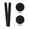 5 Pack Nail File and Buffer Block, Professional Manicure Tools Kits, 100/180 Grit, Black Nail Pedicure File and Sanding Buffing Grinding Plisher File