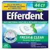 Efferdent Retainer Cleaning Tablets, Denture Cleaning Tablets for Dental Appliances, Minty Fresh & Clean, 44 Count, (Pack of 3)