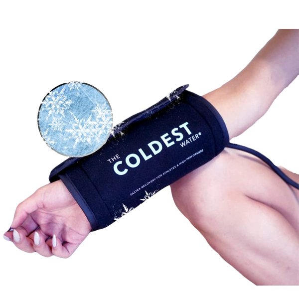 The Coldest Wrist Ice Pack - Ice Pack Wrist Brace w/Cold Therapy Air Compression - 8” X 16” Wrist Compression Sleeve for Wrist Sprain, Rheumatoid Arthritis, Tendinitis, Swelling Injuries, & More