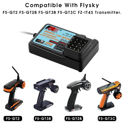 Flysky GR3E Receiver 2.4G Waterproof FS-GR3E 3CH Receiver for Flysky FS-GT2 FS-GT2B FS-GT3B FS-GT3C FZ-IT4S RC Car Boat (1 Pc)