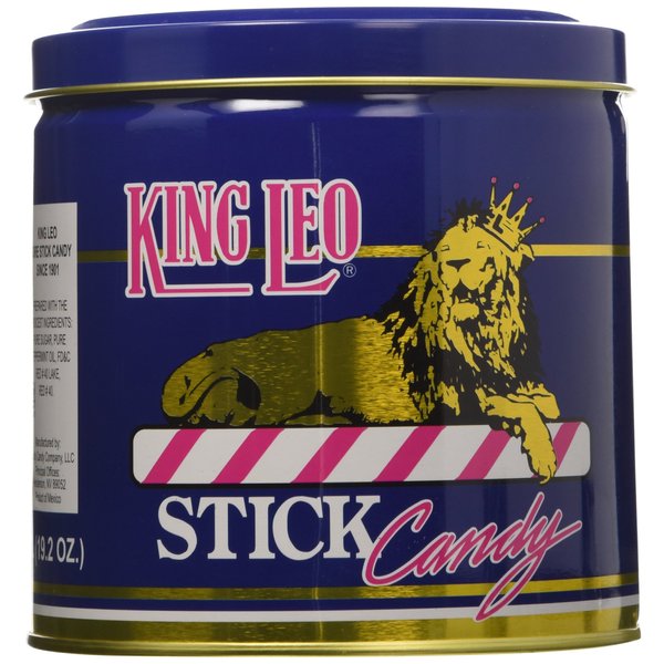 2-Pack King Leo Soft Peppermint Stick Candy 15.5 oz Gift Tin