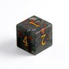 Febote Natural Gemstone Dice Set, 7 Pcs Bloodstone DND Dice with Box Used for Dungeon and Dragon Dice Games D4 D6 D8 D10 D% D12 D20 (Bloodstone)