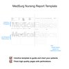 Med/Surg Brain Sheet Nursing Report Sheet - Nurse and CNA Brainsheet Notebook - 75 Patient Templates