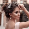 PAGOW 2Pcs Crystal Flower Bridal Hair Clips, Silver Bride Wedding Hair Accessories Hair Pins, Rhinestone Flower Wedding Headpiece for Brides Women Girls
