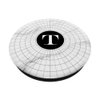 Cell Phone Pop Out Holder,White and Black Spiderweb Letter T PopSockets Grip and Stand for Phones and Tablets