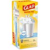 Glad Trash Bags, Small Garbage Bags - OdorShield 4 Gallon White Trash Bag, Gain Fresh Scent with Febreze - 26 Count (Pack of 6)