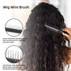 12Pcs Wig Styling Set - Massage Brush, Wide-Tooth Comb, Edge Brush, Wet Brush, Wig Clip for Synthetic Wigs, Hair Extensions, DIY Styling and Human Hair
