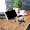 STOBOK 12pcs Mini Folding Chair Cell Phone Stand Holder Doll House Folding Chair Models Folding Chair Cradle for Desk