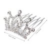 BIUDECO 48 Pcs Hair Clips for Rhinestone Hair Accessories Hair Accessories for Girls Barrettes for Girls Girl Hair Clips Little Girl Tiaras for Women Crown Miss Fashionable and Cute Comb