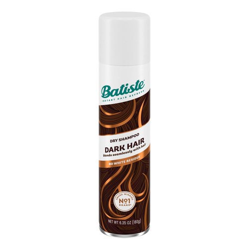 Batiste Dry Shampoo for Dark Hair, Refresh Hair and Absorb Oil Between Washes, Waterless Shampoo for Added Hair Texture and Body, 6.35 OZ Dry Shampoo Bottle