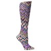Celeste Stein Therapeutic Compression Socks, Blue Fleur Missoni, 15-20 mmhg, 1-Pair