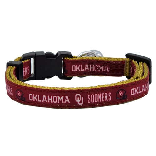 Pets First Collegiate Pet Accessories, Cat Collar, Oklahoma Sooners, One Size