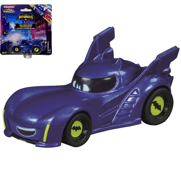 Carrera Pull & Speed 15818402 Official Licensed Kids Batwheels Toy Car Pull Back Vehicle for Ages 3 and Up - Bam
