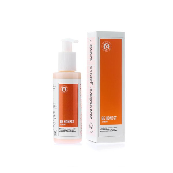Ginger Milk Leave-in conditioner for all hair types. Enriched with botanical oils to boost shine and manageability. Controls frizz. | BE HONEST (4 fl oz.)