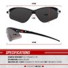 Optic Max Tactical Safety Glasses Hunting Shooting Scratch Resistant Lens, Lightweight & Flexible Frame (Gray)